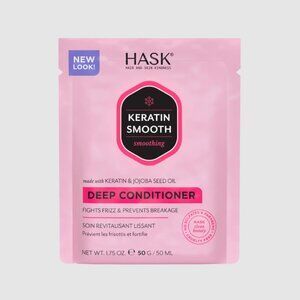 🌈4/$20 NEW Hask Keratin Smooth Deep Conditioner Full Size Pouch 50g